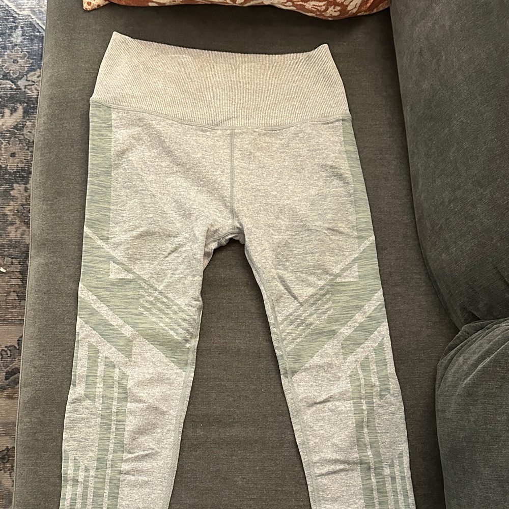 Alo Gray and Green Leggings
